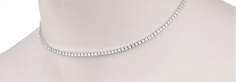 Tennis choker- Silver
