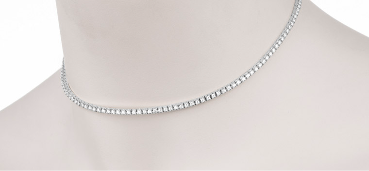 Tennis choker- Silver
