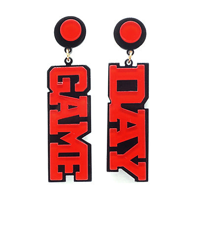 GAME DAY Letter Earrings