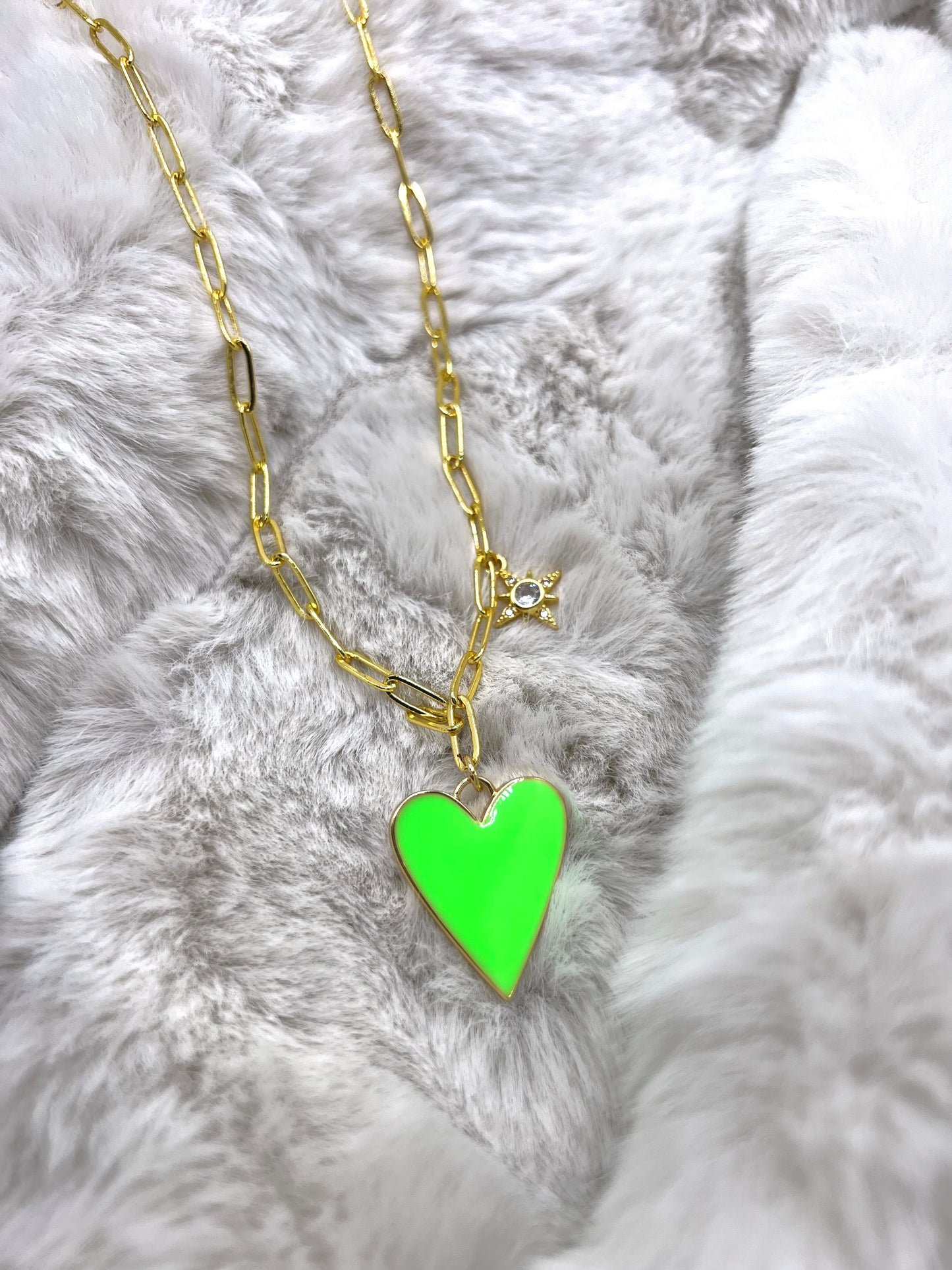 Yellow Heart Necklace