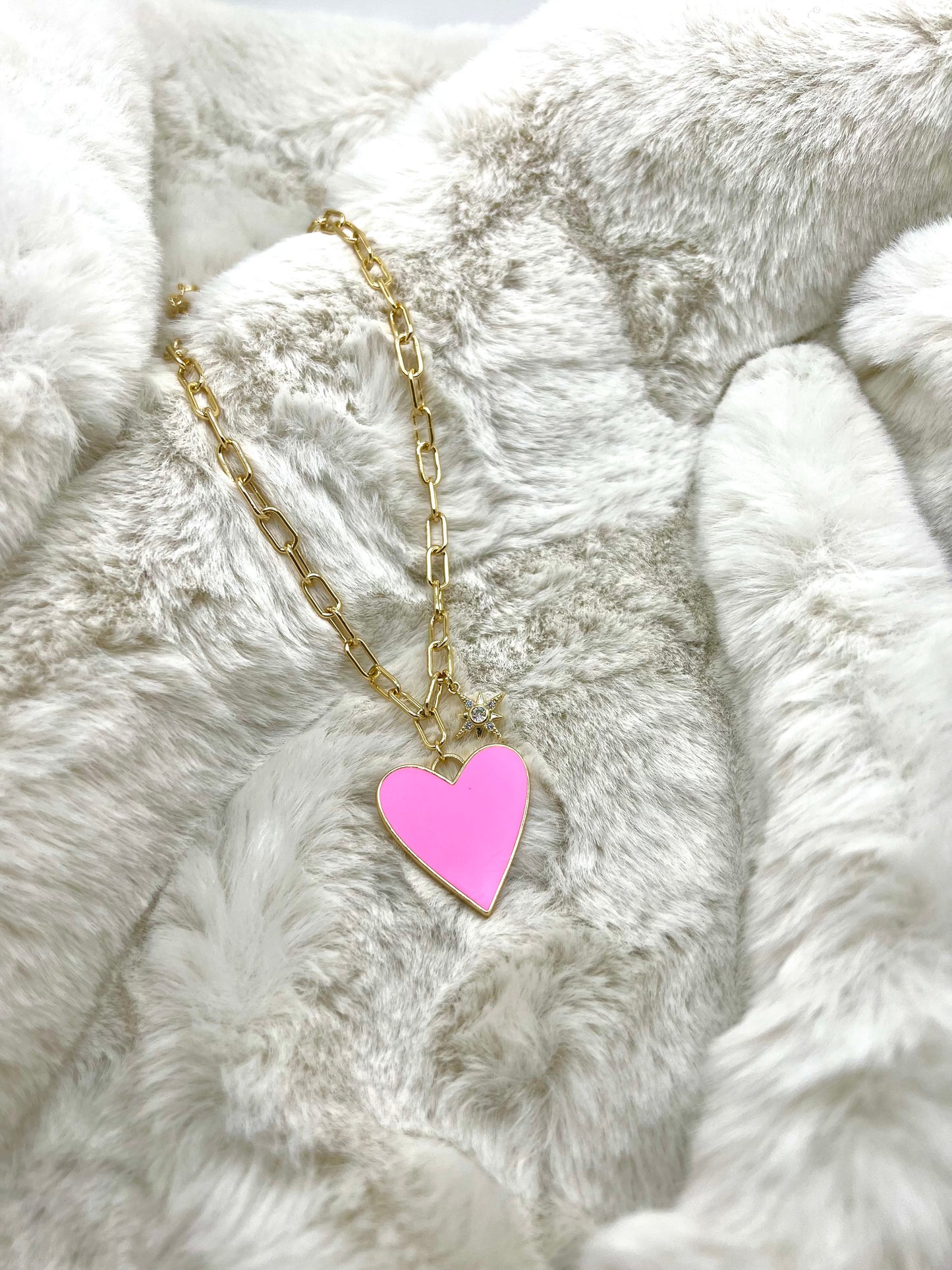 Yellow Heart Necklace
