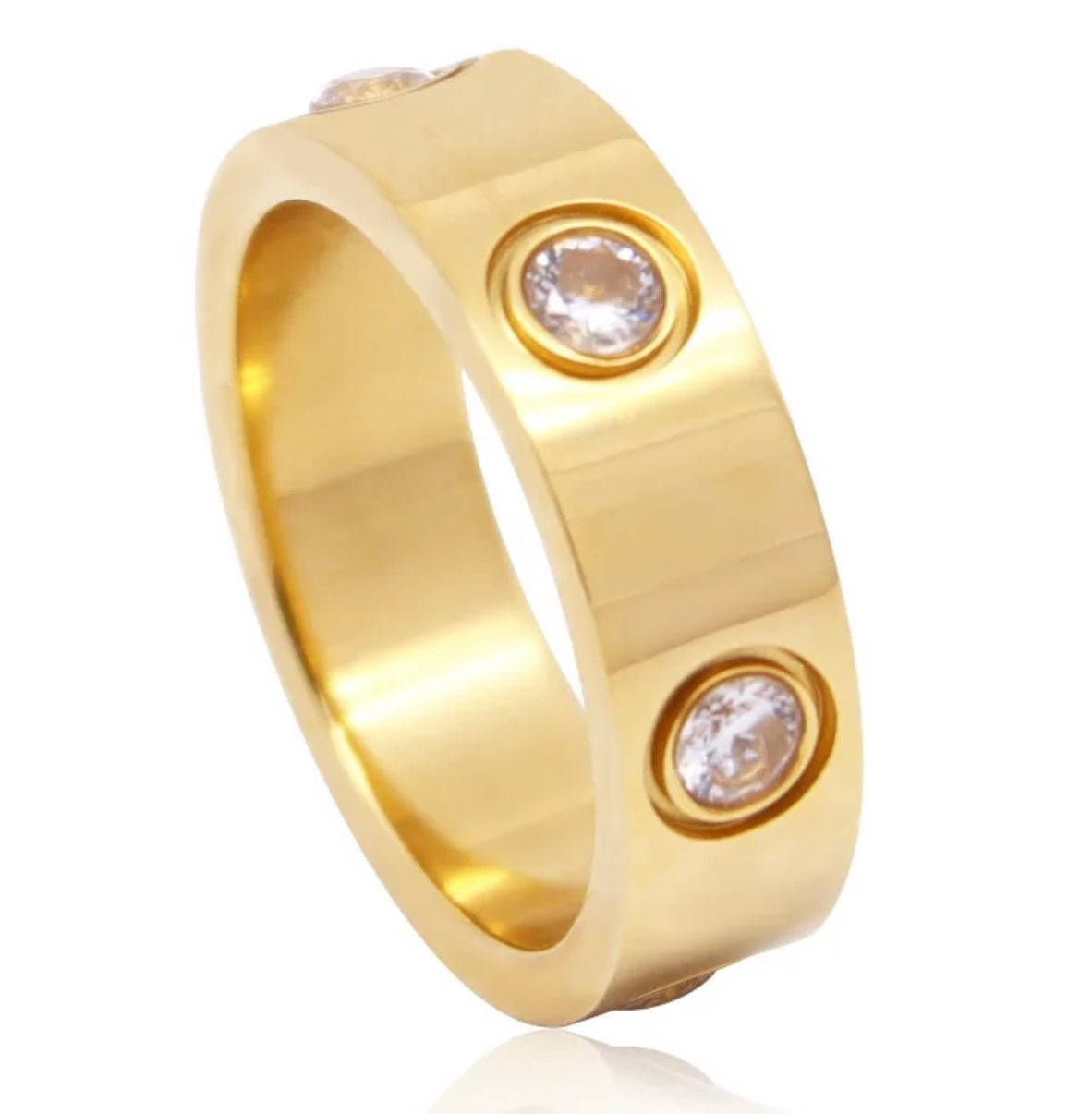 Love inspired ring with diamond