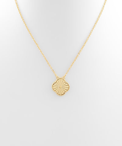 Gold Clover Pendant Necklace